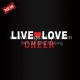 Live Heart Love Cheer Iron On Transfer Vinyl